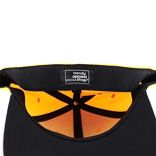 Trendy Apparel Shop Oversize XXL Two Tone Structured Cotton Fitted Baseball Cap
