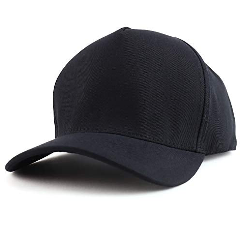 Trendy Apparel Shop Oversized Big 5 Panel Cotton Structured Baseball Cap