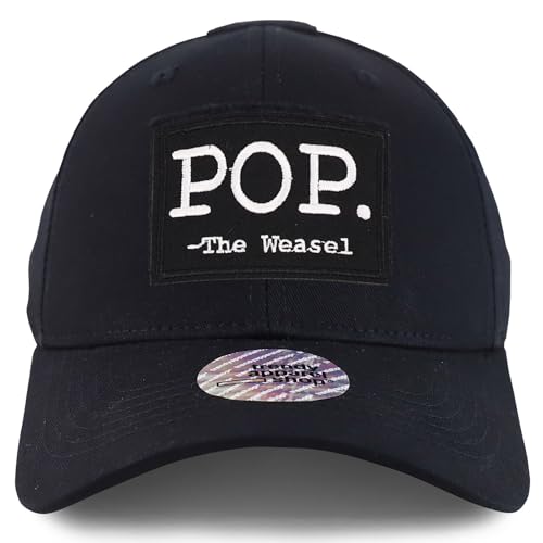 Trendy Apparel Shop POP The Weasel Hook and Loop Patch Tactical Baseball Cap