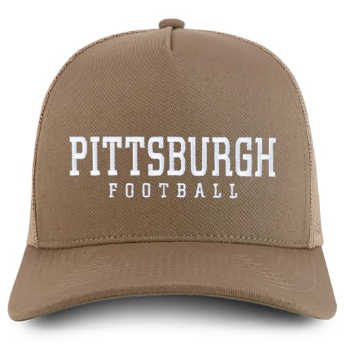 Trendy Apparel Shop Pittsburgh Embroidered 5 Panel Snapback Trucker Cap