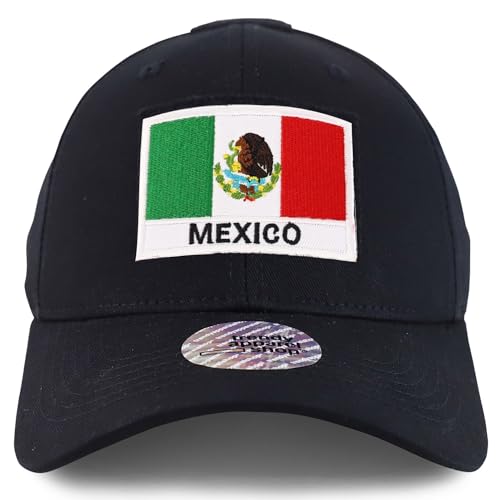 Trendy Apparel Shop Mexico Flag Hook and Loop Patch Tactical Baseball Cap