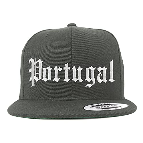 Trendy Apparel Shop Portugal Old English Embroidered Flatbill Snapback