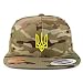 Trendy Apparel Shop Ukrainian National Symbol Embroidered Flatbill Snapback Cap