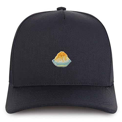 Trendy Apparel Shop Shaved Ice Embroidered Patch Structured 5 Panel Pro Style Baseball Cap