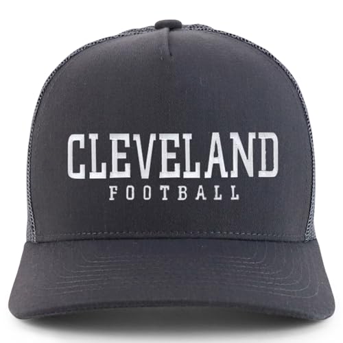 Trendy Apparel Shop Cleverland Embroidered 5 Panel Snapback Trucker Cap