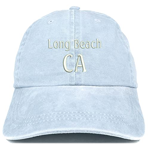 Trendy Apparel Shop Long Beach CA Embroidered Pigment Dyed Washed Baseball Cap