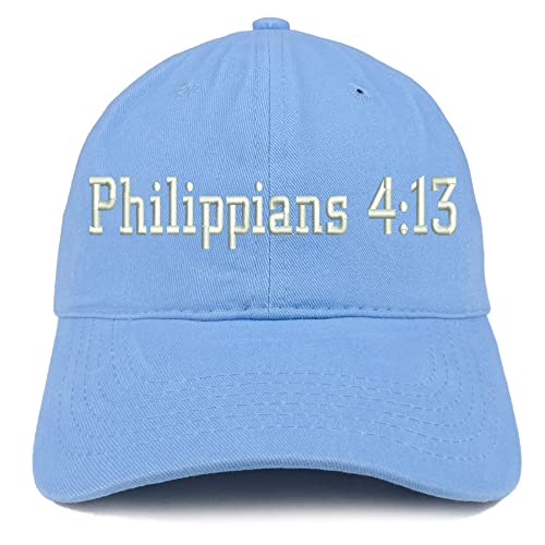 Trendy Apparel Shop Philippians 4:13 Low Profile Soft Cotton Baseball Cap