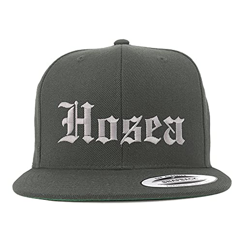Trendy Apparel Shop Hosea Old English Embroidered Flatbill Snapback