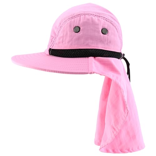 Trendy Apparel Shop Outdoor Lightweight Sun Protection Wide Brim Cap with Neck Flap