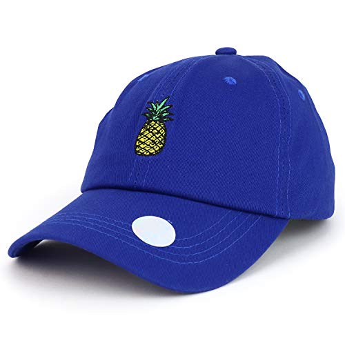Trendy Apparel Shop Pineapple Embroidered Unstructured Cotton Dad Hat