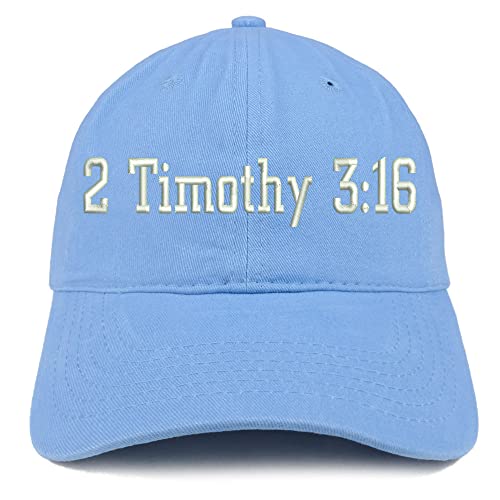 Trendy Apparel Shop 2 Timothy 3:16 Low Profile Soft Cotton Baseball Cap