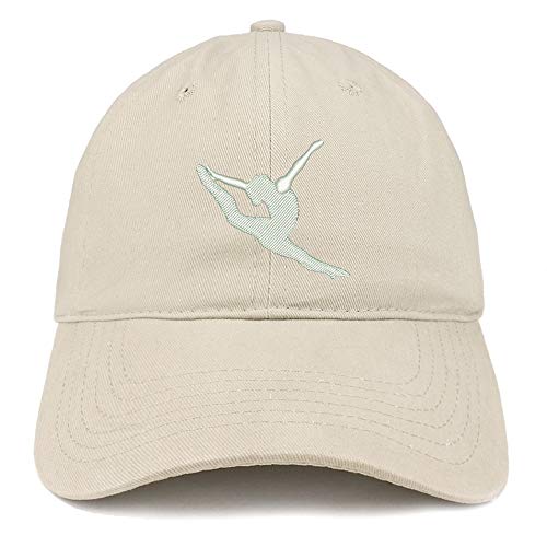 Trendy Apparel Shop Gymnast Embroidered Soft Crown 100% Brushed Cotton Cap