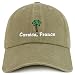 Trendy Apparel Shop Corsica France with Palm Tree Embroidered Pigment Dyed Cotton Baseball Cap