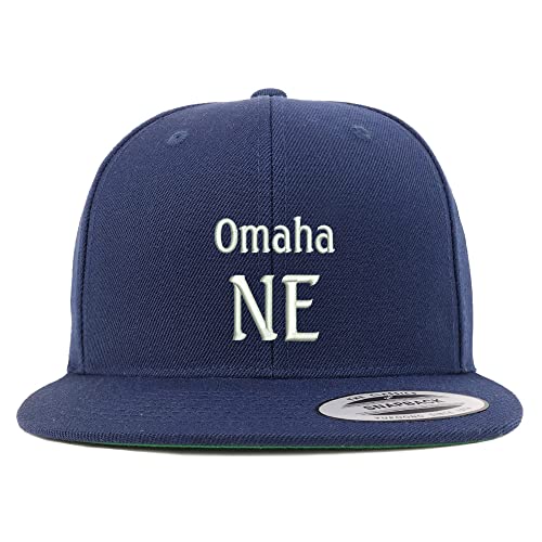 Trendy Apparel Shop Omaha NE Embroidered Flatbill Snapback