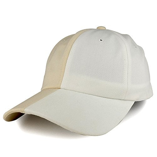 Trendy Apparel Shop Two Tone Unstructured Curved Bill Adjustable Baseball Cap