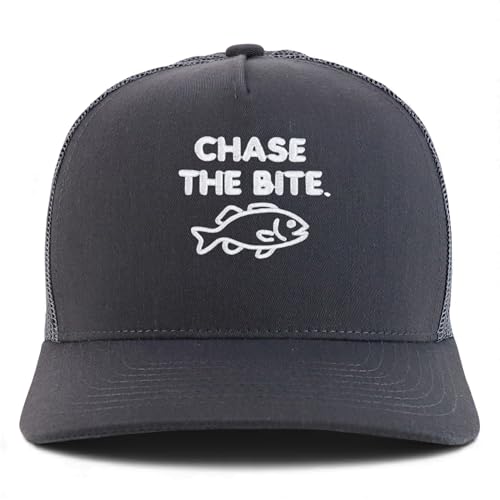 Trendy Apparel Shop Chase The Bite Embroidered 5 Panel Snapback Trucker Cap