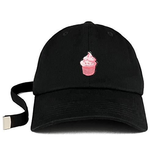 Trendy Apparel Shop Cupcake Patch Unstructured Extra Long Strap Dad Hat