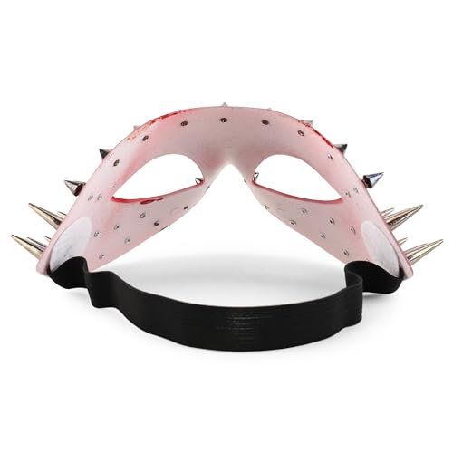Trendy Apparel Shop Steampunk Spike Metallic Masquerade Mask Costume Accessory