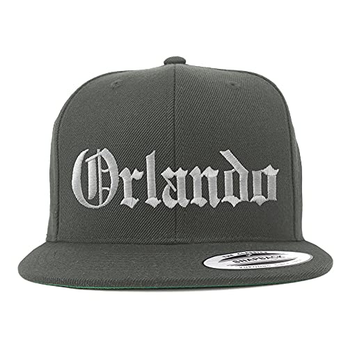 Trendy Apparel Shop Orlando Old English Embroidered Flatbill Snapback
