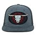 Trendy Apparel Shop Rodeo Design Embroidered Washed Cotton Flat Bill Snapback Cap