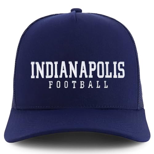 Trendy Apparel Shop Indianapolis Embroidered 5 Panel Snapback Trucker Cap