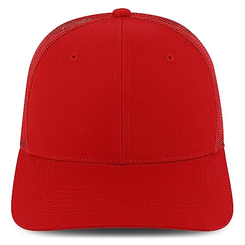 Trendy Apparel Shop Structured High Profile 6 Panel Mesh Trucker Baseball Cap