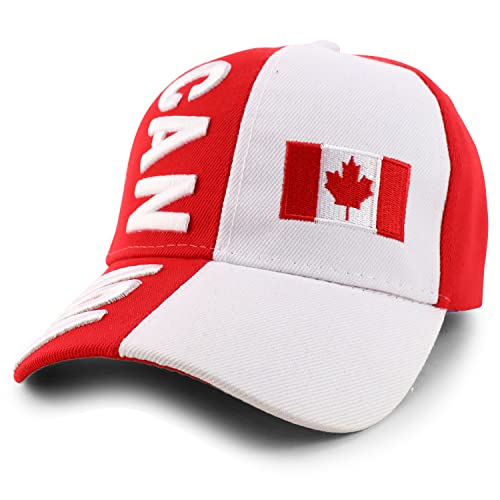 Trendy Apparel Shop Country Name and Flag Embroidery Structured Baseball Cap