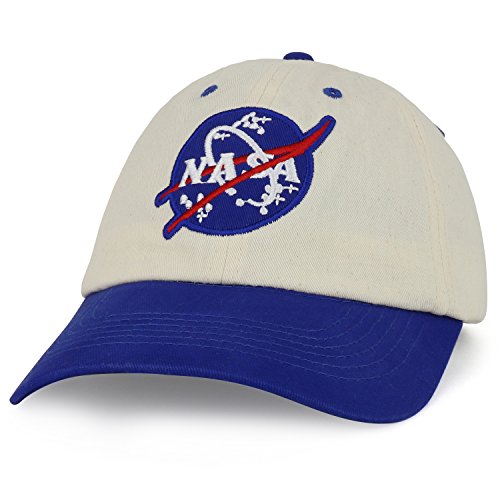 Trendy Apparel Shop Youth Size Kid's NASA Insignia Embroidered Astronaut Baseball Cap