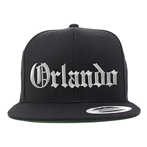 Trendy Apparel Shop Orlando Old English Embroidered Flatbill Snapback