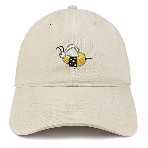 Trendy Apparel Shop Queen Bee Logo Embroidered Soft Crown 100% Brushed Cotton Cap