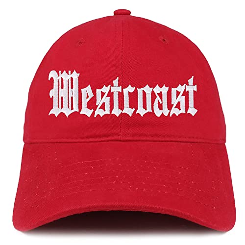 Trendy Apparel Shop Old English West Coast Low Profile Soft Cotton Baseball Cap