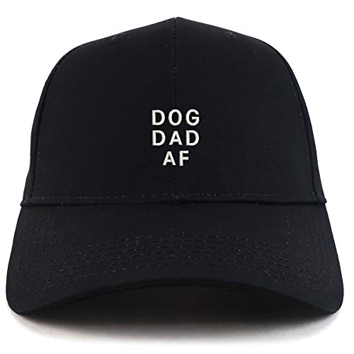 Trendy Apparel Shop Dog Dad AF Embroidered Sturctured Baseball Cap