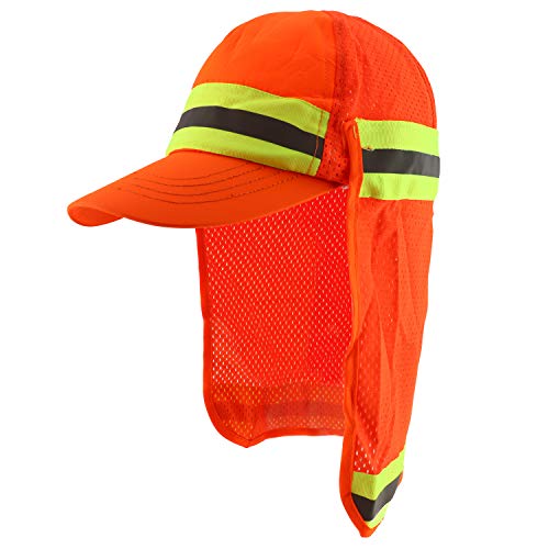 Trendy Apparel Shop High Visibility Reflective Ball Cap with Removable Mesh Flap