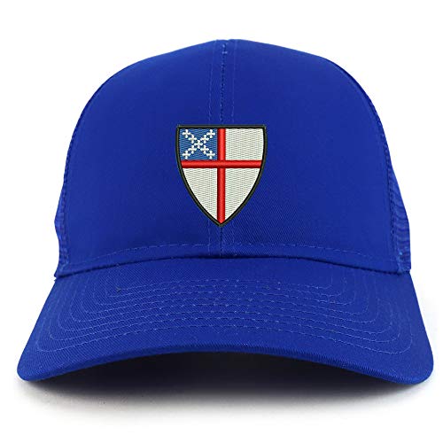 Trendy Apparel Shop Episcopal Shield Structured High Profile Trucker Cap
