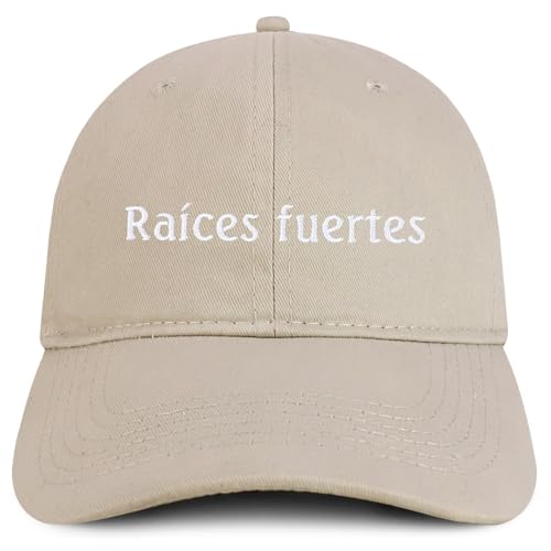 Trendy Apparel Shop Raices fuertes Embroidered Cotton Low Profile Dad Hat