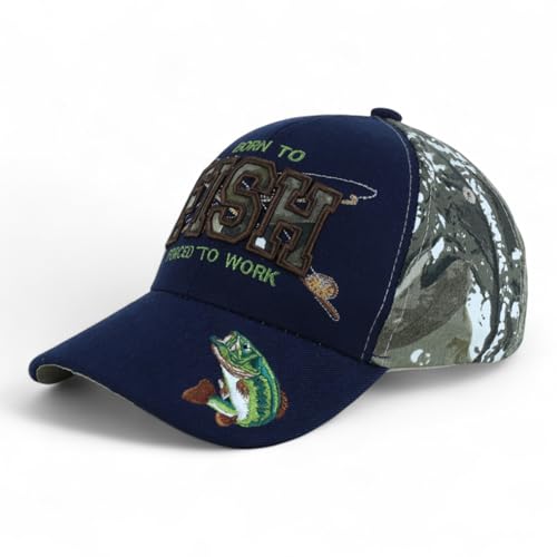 Trendy Apparel Shop 6 Panel Structured Fishing Embroidered Ball Cap