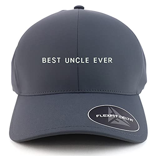 Trendy Apparel Shop Oversized XXL Best Uncle Ever One Line Embroiderd Athletic Fitted Baseball Cap