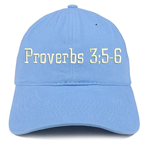 Trendy Apparel Shop Proverbs 3:5-6 Low Profile Soft Cotton Baseball Cap