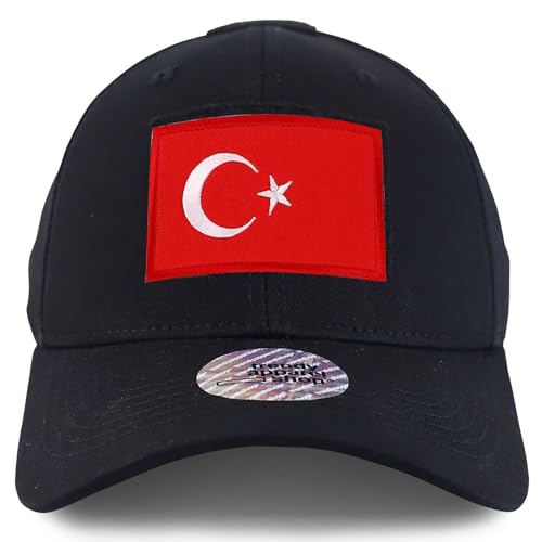 Trendy Apparel Shop Turkey Flag Hook and Loop Patch Tactical Baseball Cap