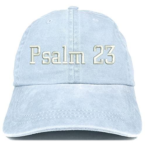Trendy Apparel Shop Psalm 23 Washed Pigment Dyed Baseball Cap