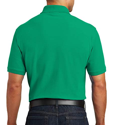 Trendy Apparel Shop Comfortable Traditional Fit Durable Poly Blend Men's Polo Big and Tall Shirt