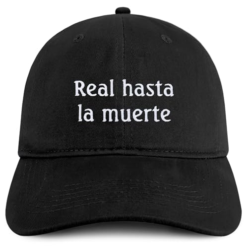 Trendy Apparel Shop Real Hasta la Muerte Embroidered Cotton Low Profile Dad Hat