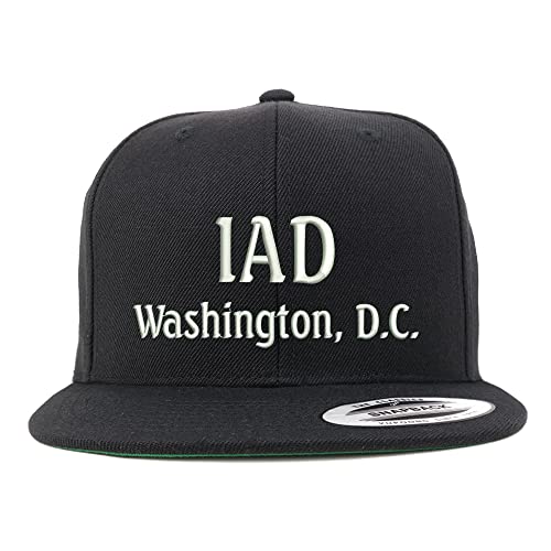 Trendy Apparel Shop IAD Washington DC Embroidered Flatbill Snapback
