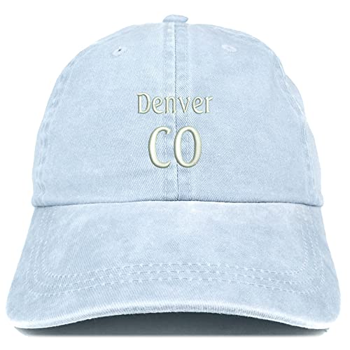 Trendy Apparel Shop Denver CO Embroidered Pigment Dyed Washed Baseball Cap