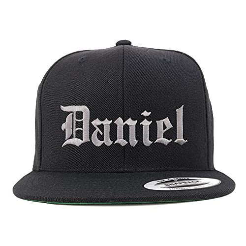 Trendy Apparel Shop Daniel Old English Embroidered Flatbill Snapback