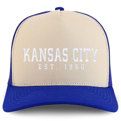 Trendy Apparel Shop KansasCity Est.1960 Embroidered 5 Panel Snapback Trucker Cap