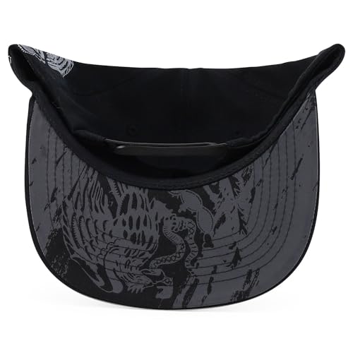 Trendy Apparel Shop Circular Mexico Eagle Embroidered Flatbill Snapback Cap