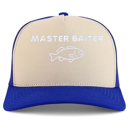 Trendy Apparel Shop Master Baiterer Embroidered 5 Panel Snapback Trucker Cap