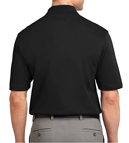 Trendy Apparel Shop Soft Breathable Fit Moisture-Wicking Quick Dry Men's Polo Big and Tall Shirt