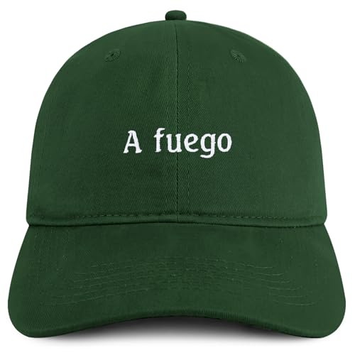 Trendy Apparel Shop A Fuego Embroidered Cotton Low Profile Dad Hat